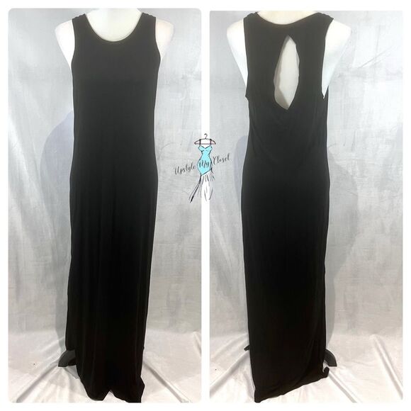 Express black keyhole back maxi dress size medium - Picture 1 of 7